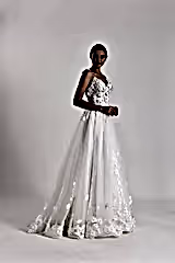 Glam Sky Üç Boyut Dantelli A Kesim Gelinlik - Mediha Cambaz Bridal