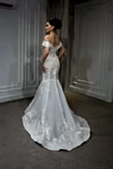 Harriet Dantelli Madonna Yaka Balık Gelinlik - Mediha Cambaz Bridal