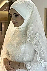 Haute Couture Özel Dikim Tesettür Gelinlik - Mediha Cambaz Bridal