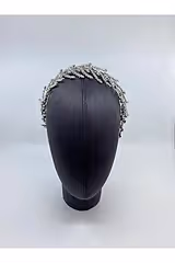 Helenistik Pırlanta Işıltılı Gelin Tacı - Mediha Cambaz Bridal