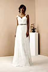 Hellenistic Taş Kemer Detaylı Helen Gelinlik - Mediha Cambaz Bridal