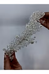İncili Çiçekli Kristalli Taşlı Bride Saç Aksesuarı - Mediha Cambaz Bridal