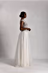 India Üç Boyut Dantel Tül A Kesim Gelinlik - Mediha Cambaz Bridal