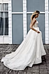 Italy Light Simli Tül Modern A Kesim Gelinlik - Mediha Cambaz Bridal