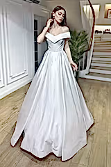 Ivette Saten Drapeli A Kesim Gelinlik - Mediha Cambaz Bridal
