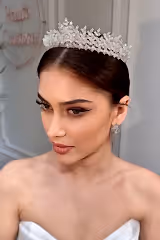 Jiri Zirkon Taşlı Gelin Tacı - Mediha Cambaz Bridal