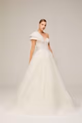 Jorja Taş İşleme Simli Prenses Model Gelinlik - Mediha Cambaz Bridal