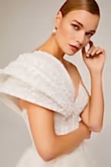 Jorja Taş İşleme Simli Prenses Model Gelinlik - Mediha Cambaz Bridal