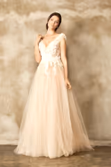 Jungle Boho Dantel Tül Prenses Model Gelinlik - Mediha Cambaz Bridal