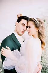 Karen Puan Drapeli Balon Kol A Kesim Gelinlik - Mediha Cambaz Bridal