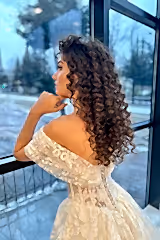 Kenzie Organze M Yaka A Kesim Gelinlik - Mediha Cambaz Bridal