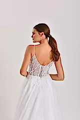 Landscape Üç Boyutlu Dantel A Kesim Gelinlik - Mediha Cambaz Bridal