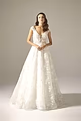 Laurel Sade Dantel Vintage A Kesim Gelinlik - Mediha Cambaz Bridal