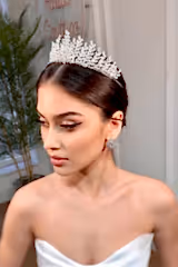Lavin Zirkon Taşlı Gelin Tacı - Mediha Cambaz Bridal