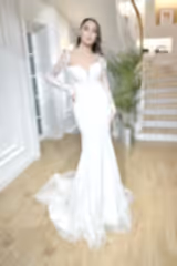 Libra Fransız Dantelli Uzun Kollu Balık Gelinlik - Mediha Cambaz Bridal