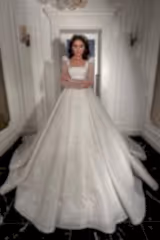 Liona Çizgisel Dantel Prenses Model Gelinlik - Mediha Cambaz Bridal