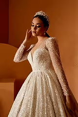 Luxe 22 El Yapımı Işıltılı Prenses Model Gelinlik - Mediha Cambaz Bridal
