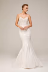 Malina Dantel Sırt Dekolteli Balık Gelinlik - Mediha Cambaz Bridal