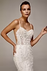Malina Dantel Sırt Dekolteli Balık Gelinlik - Mediha Cambaz Bridal