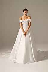 Martha Saten Drapeli A Kesim Gelinlik - Mediha Cambaz Bridal