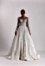 Moira Işıltı Dantel Sırt Dekolteli Prenses Model Gelinlik - Mediha Cambaz Bridal