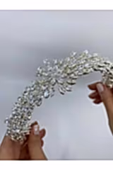 Moira Zirkon Taşlı Apolet Görünümlü Saç Aksesuarı - Mediha Cambaz Bridal