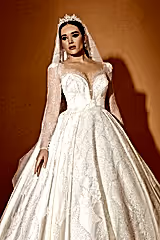 Molly 22 Işıltılı Dantel Prenses Model Gelinlik - Mediha Cambaz Bridal