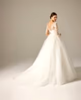 Nanette İşlemeli Dantel Tül A Kesim Gelinlik - Mediha Cambaz Bridal