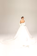 Nastya Çizgisel Dantel Prenses Model Gelinlik - Mediha Cambaz Bridal