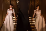 Neva Dantel İşlemeli Püskül Detaylı İki Parçalı Gelinlik - Mediha Cambaz Bridal