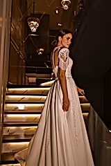Neva Dantel İşlemeli Püskül Detaylı İki Parçalı Gelinlik - Mediha Cambaz Bridal