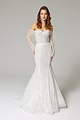 Noah Payetli Dantelli Balık Gelinlik - Mediha Cambaz Bridal