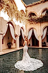Nora Mariquine Fransız Dantel Balık Gelinlik - Mediha Cambaz Bridal