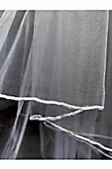 Orta Boy Kloş Pikolu Hayal Tül Kırık Beyaz Duvak 120 cm - Mediha Cambaz Bridal