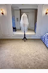 Orta Boy Kloş Sade Hayal Tül Kırık Beyaz Duvak 120 cm - Mediha Cambaz Bridal