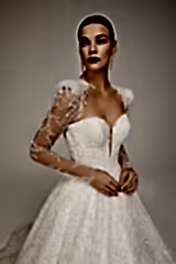 Palermo İşlemeli Dantel Prenses Model Gelinlik - Mediha Cambaz Bridal