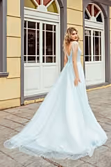 Pearly M Yaka İpek Güpür A Kesim Gelinlik - Mediha Cambaz Bridal