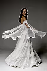 Penny File Fransız Dantelli Helen A Kesim Gelinlik - Mediha Cambaz Bridal