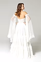 Penny File Fransız Dantelli Helen A Kesim Gelinlik - Mediha Cambaz Bridal