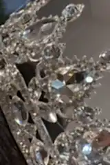 Phobe Tam Tur Zirkon Taşlı Gelin Tacı - Mediha Cambaz Bridal