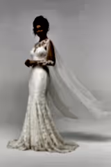 Pisces Fransız Dantel Pelerin Kol Balık Gelinlik - Mediha Cambaz Bridal