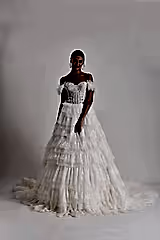 Puppis Çiçek Dantel Prenses Model Gelinlik - Mediha Cambaz Bridal