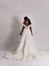 Puppis Çiçek Dantel Prenses Model Gelinlik - Mediha Cambaz Bridal