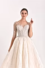 Queen2 Dubai Stili Dantel Prenses Model Gelinlik - Mediha Cambaz Bridal