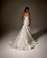 Reffa Mermaid Esnek Rahat Satenli Sim Işıltılı Yeni Nesil Lazer Kesim Dantelli Balık Gelinlik - Mediha Cambaz Bridal