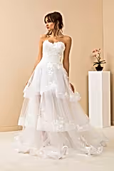 Rose Leaf Dantel Güpür Vintage A Kesim Gelinlik - Mediha Cambaz Bridal