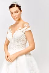 Royal Dantel Organze A Kesim Gelinlik - Mediha Cambaz Bridal