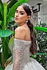 Sandro İnci İşlemeli Prenses Model Gelinlik - Mediha Cambaz Bridal