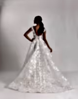 Sansa Üç Boyutlu Dantel Prenses Model Gelinlik - Mediha Cambaz Bridal