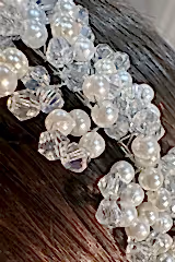 Sarah Boncuklu ve İncili Gelin Saç Aksesuarı - Mediha Cambaz Bridal